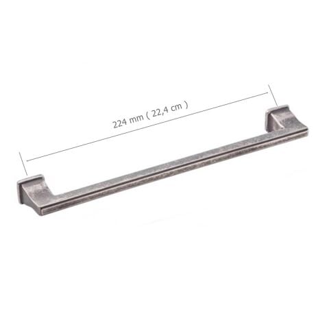 Doğanlar Techno 224 mm Mobilya Kulp Antik Gümüş
