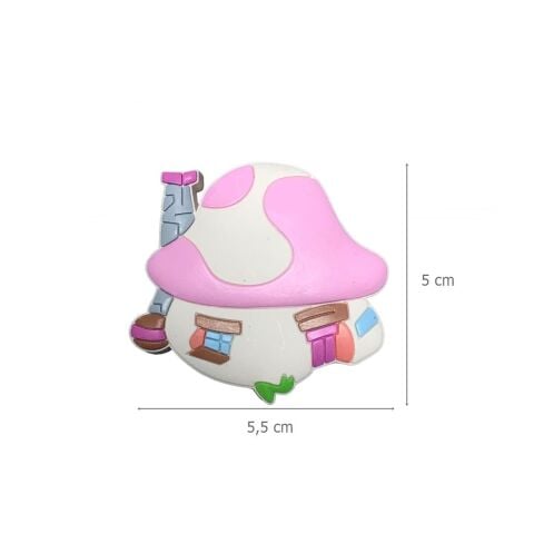 Çocuk Odası Mobilya Kulp Dolap Çekmece Düğme Pembe Şirin Ev