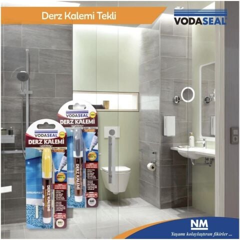 Vodaseal Fayans Derz Kalemi Yedek Uçlu Gri