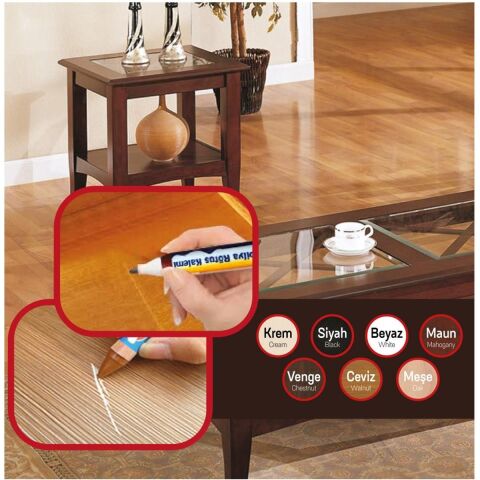 Vodaseal Mobilya Çizik Giderici Rötuş Rütuş Kalemi Ceviz