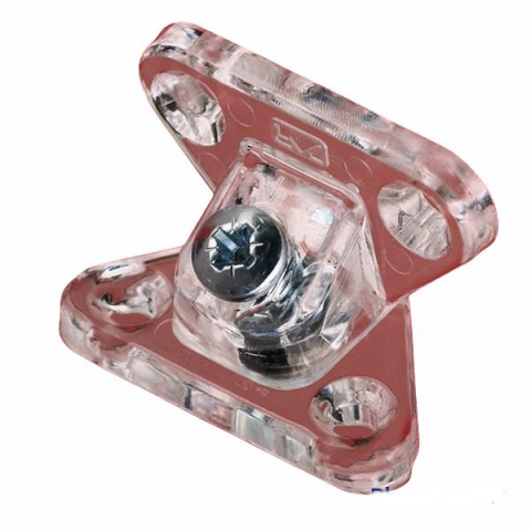 50 Adet Metali Plastik Açılı Kelebek Bağlantı Şeffaf Kırılmaz