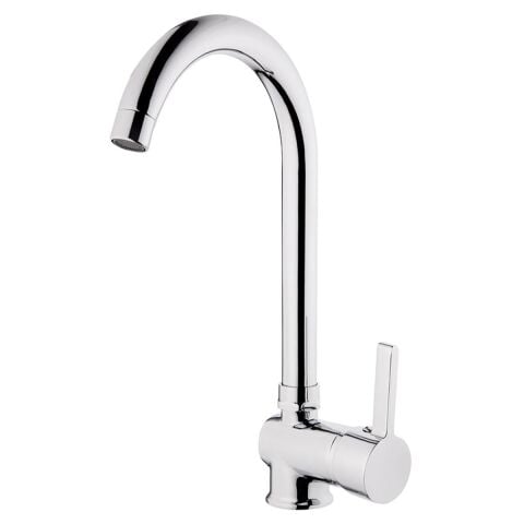 Tema Prima Tek Gövde Kuğu Evye Mutfak Bataryası Musluk