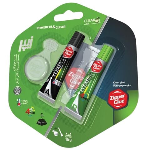 Zipper Glue İran Malı Çift Karışımlı Yapıştırıcı 16 Gr Şeffaf