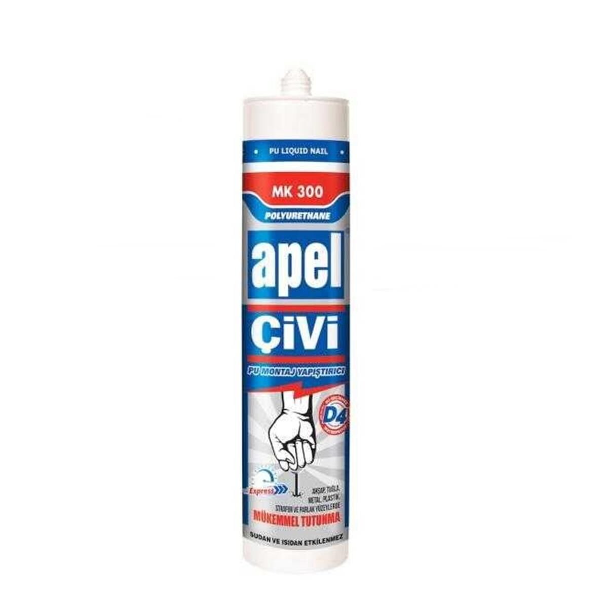 Apel Silikon Sıvı Çivi Montaj Kit Çok Güçlü Yapıştırıcı 390 gr