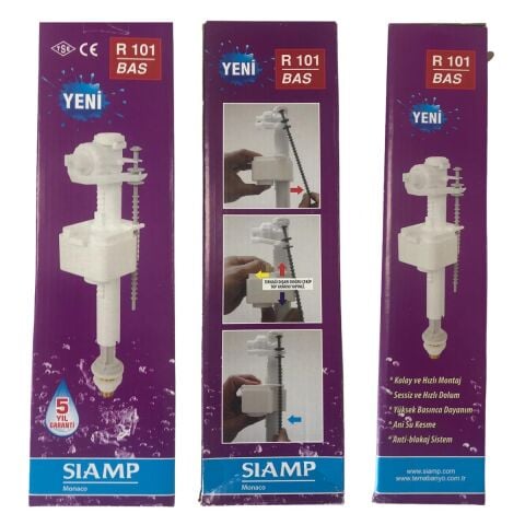 Tema Siamp Rezervuar İç Takım 101 Bas Flatör Alttan Su Girişli 3/8 ''