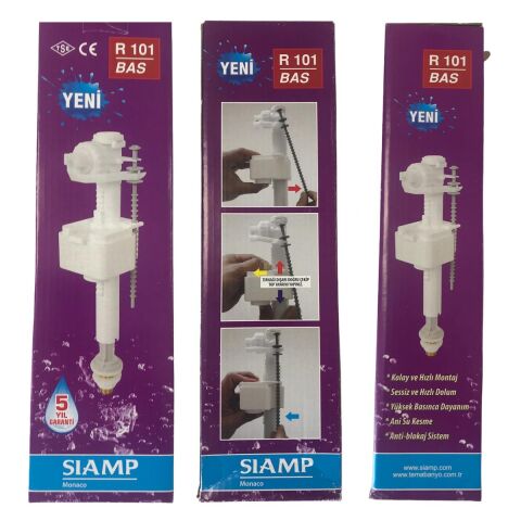 Tema Siamp Rezervuar İç Takım 101 Bas Flatör Alttan Su Girişli 3/8 ''