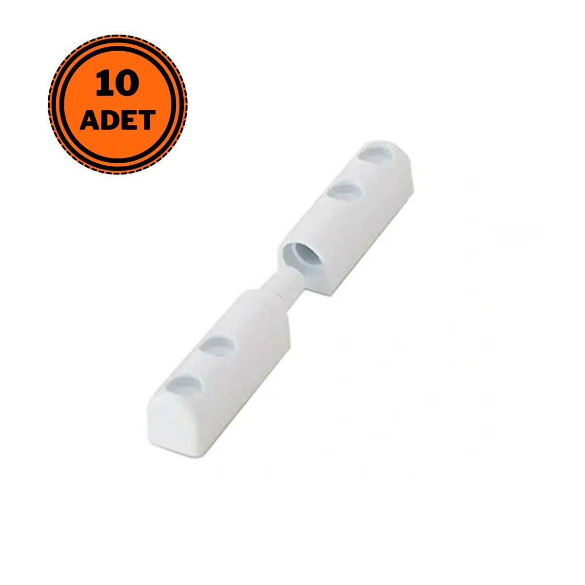 10 Adet Pvc Sineklik Menteşesi Plastik 85 mm