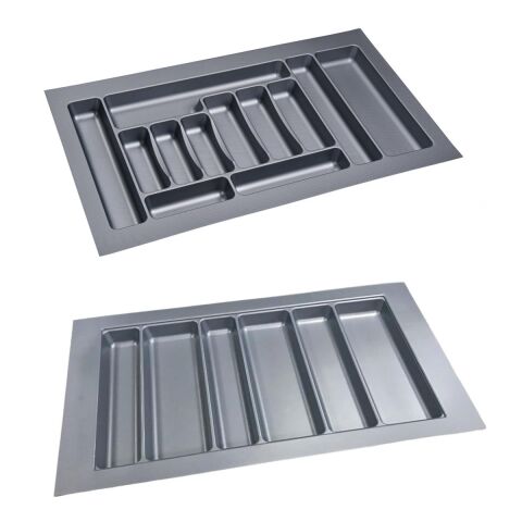 Çekmece İçi Kaşıklık ve Kepçelik 2 li Set 85 x 49 cm Gri