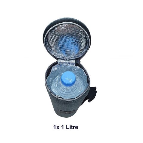 Termo Termal Çanta Silindir Termos Çanta Buzluk Gri