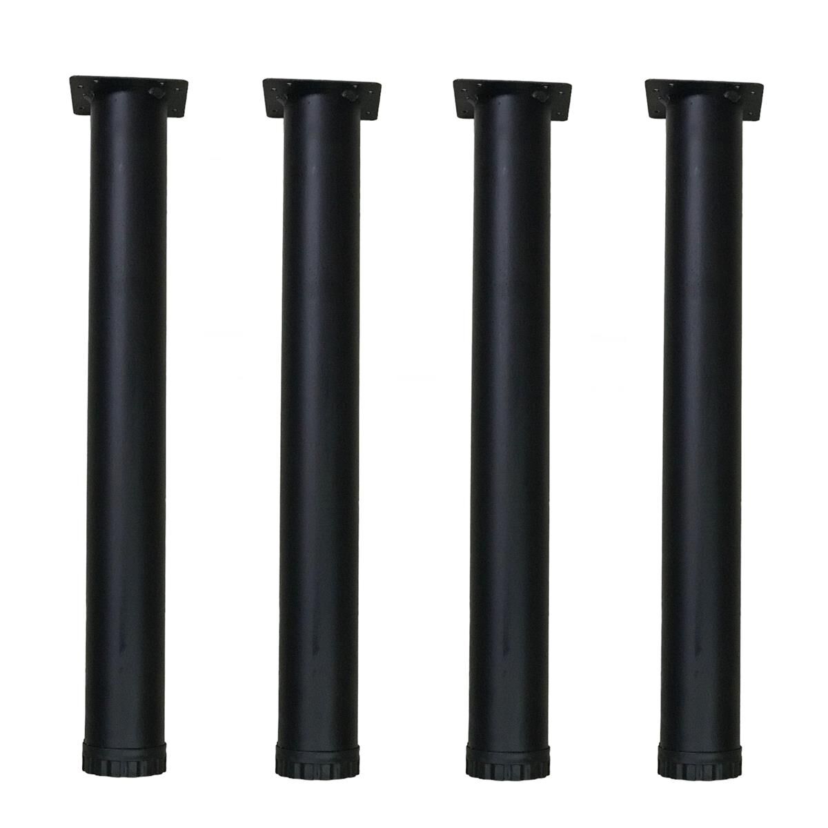 4 Adet Masa ve Sehpa Ayağı 52 cm Mat Siyah Anaokulu Sınıfları için