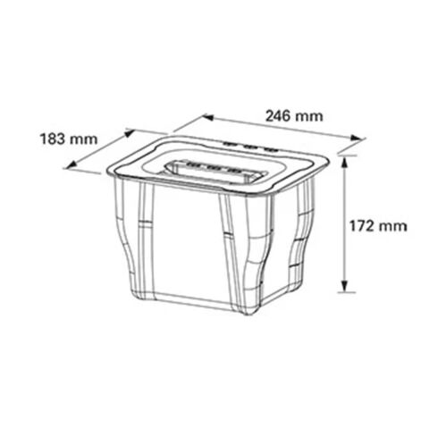 Pelikan Joker Çok Amaçlı Mutfak Çöp Kovası Plastik Antrasit 5 lt