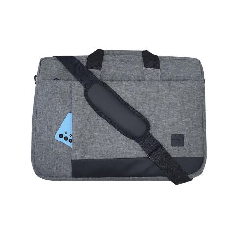 Gbmotion 3 Bölmeli Evrak Laptop El Omuz Çantası 17,3 İnç Gri