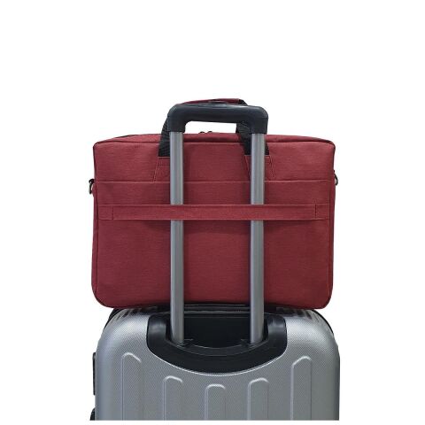 Gbmotion 3 Bölmeli Evrak Laptop El Omuz Çantası 17,3 İnç Bordo
