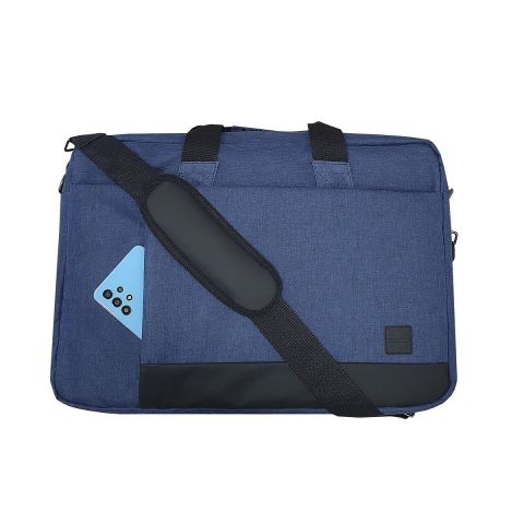 Gbmotion 3 Bölmeli Evrak Laptop El Omuz Çantası 17,3 İnç Lacivert