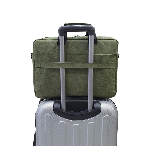 Gbmotion 3 Bölmeli Evrak Laptop El Omuz Çantası 17,3 İnç Yeşil