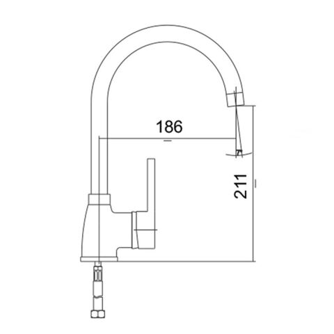Venezia Kroma Serisi Mat Siyah Mutfak Evye Bataryası