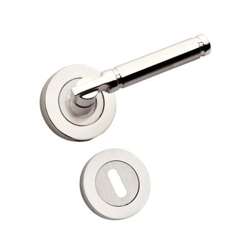 Hira Verda Nikel Saten Rozetli Kapı Kolu Alüminyum Oda