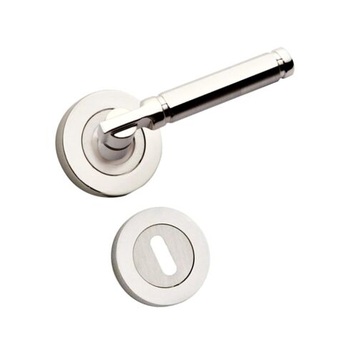 Hira Verda Nikel Saten Rozetli Kapı Kolu Alüminyum Oda