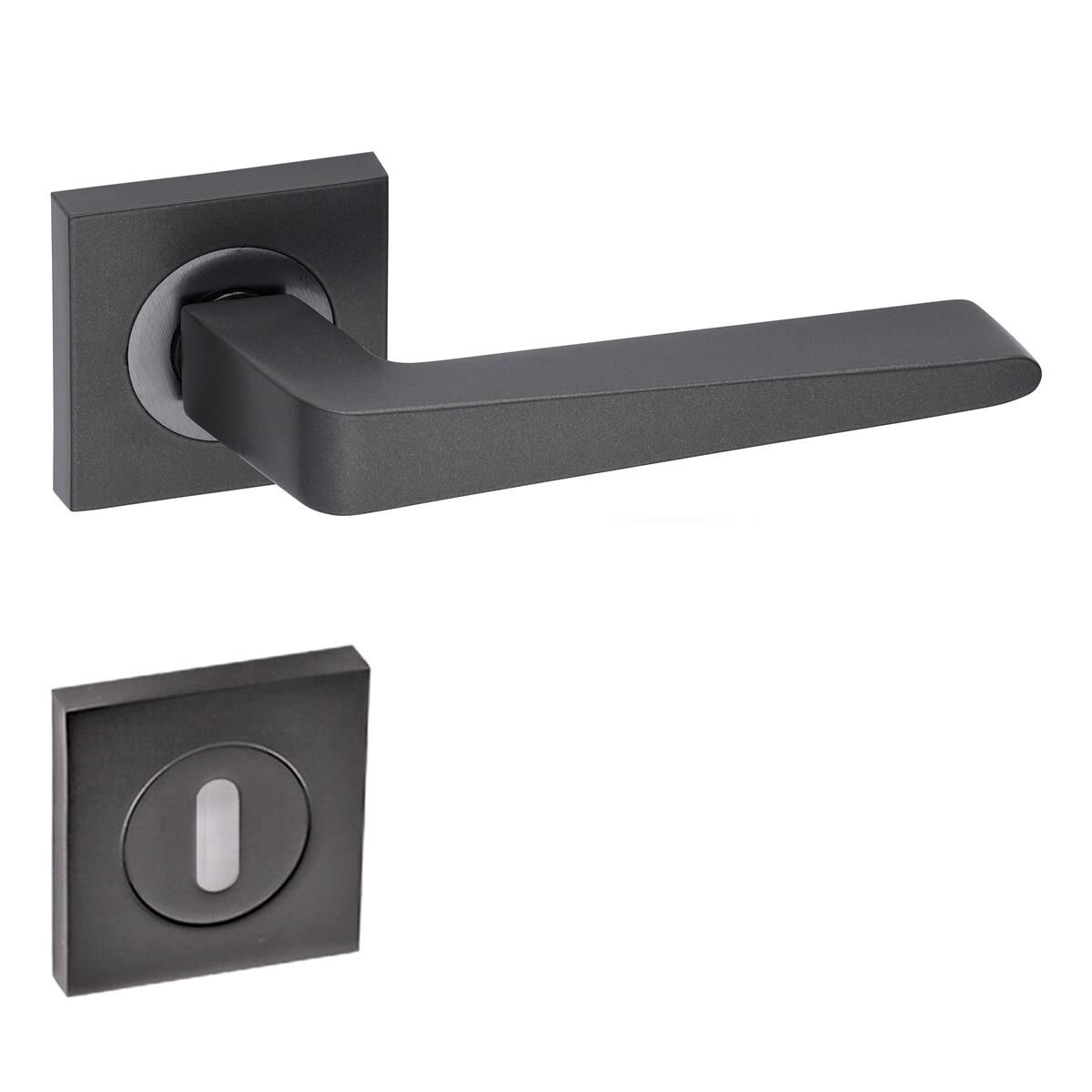 Arpat Porto Kare Rozetli Oda Kapı Kolu Antrasit