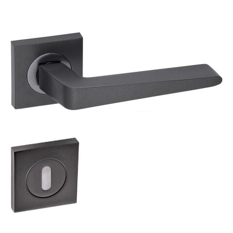 Arpat Porto Kare Rozetli Oda Kapı Kolu Antrasit