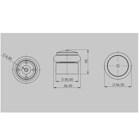 10 Adet Metali Kapı Yer Tamponu Stoper Şeffaf