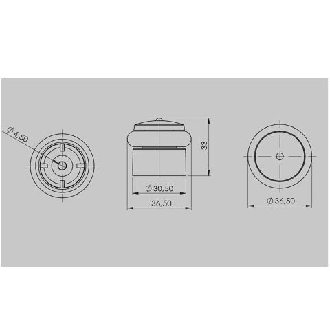 10 Adet Metali Kapı Yer Tamponu Stoper Şeffaf