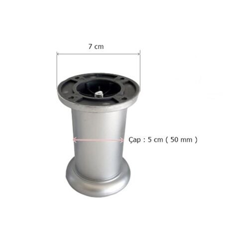 İnci Plastik Ayak 8 cm Mobilya Ayağı Gri