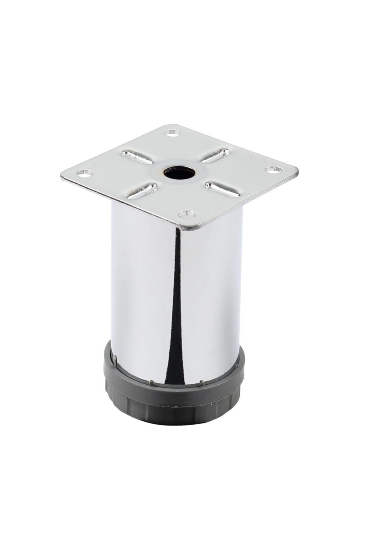 Mobilya Ayağı Metal 8 cm Alttan Ayarlı 42 mm Krom Ayak