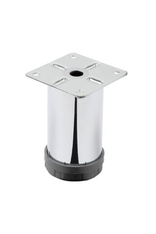 Mobilya Ayağı Metal 8 cm Alttan Ayarlı 42 mm Krom Ayak