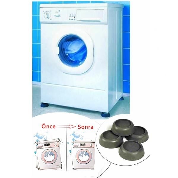 Saban Çamaşır Makinesi Makinası Titreşim Ayağı 4 Adet