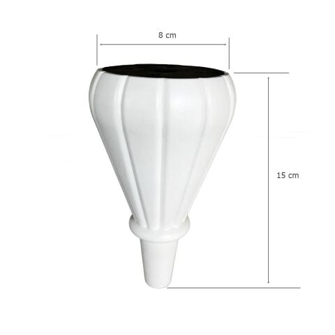 Sultan Lükens Ayak Dolap Koltuk Mobilya Ayağı Beyaz 15 cm