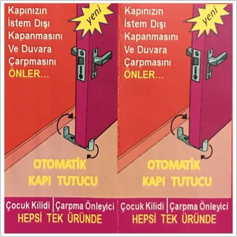 6 Adet Akıllı Kapı Stoperi Tamponu Kapı Durdurucu Yapışkanlı