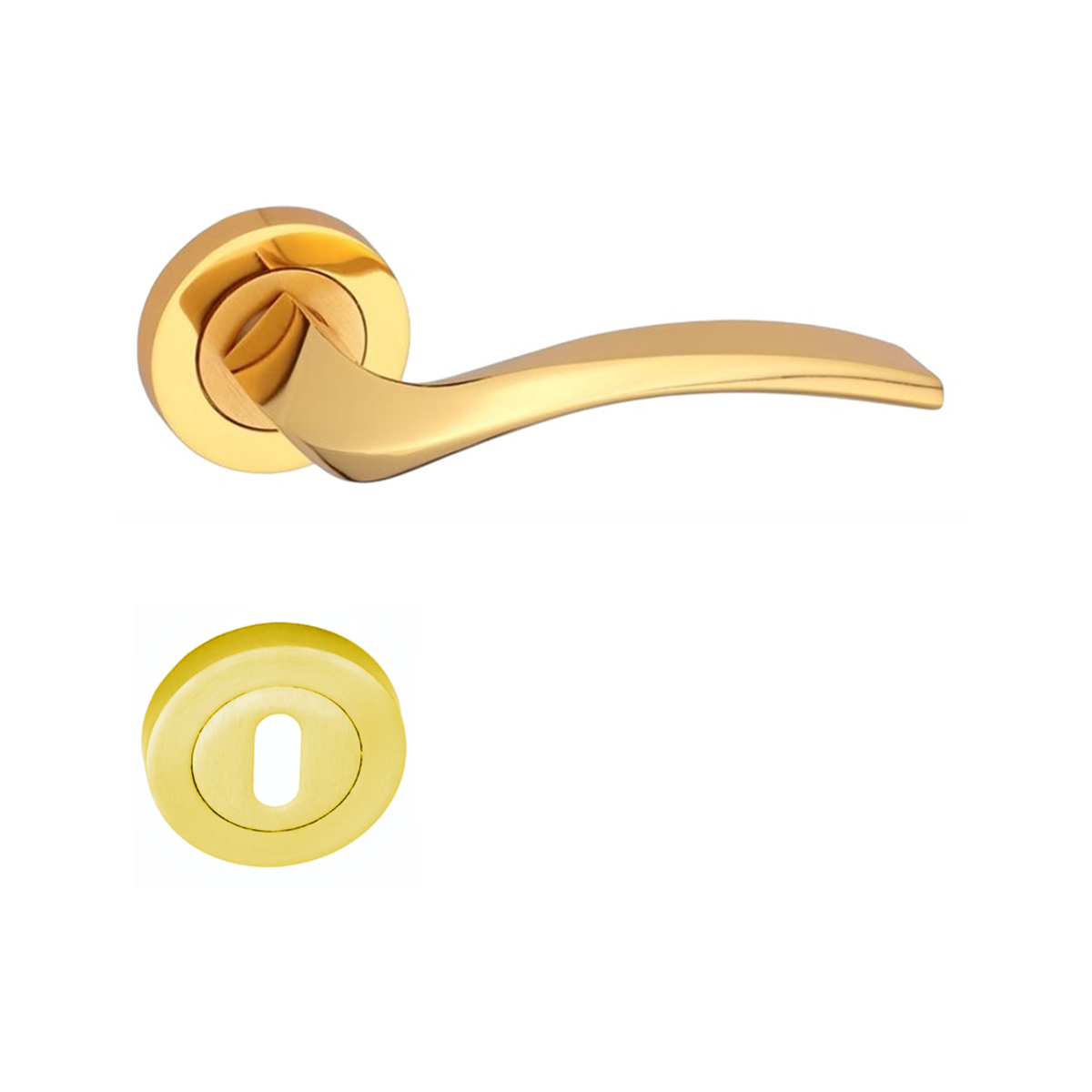 Arpat Trend Yuvarlak Rozetli Oda Kapı Kolu Altın ( Sarı )