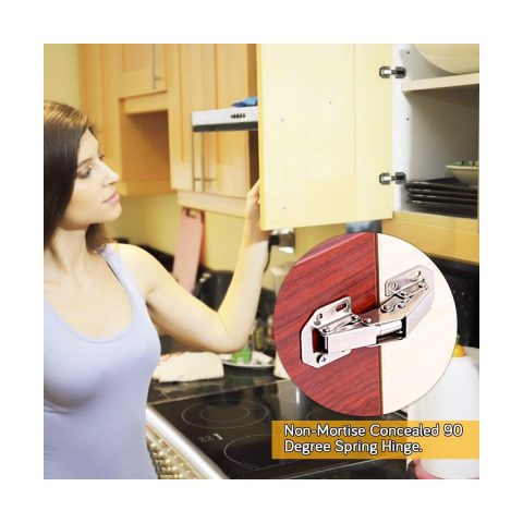 2 Adet Tas Deliksiz Mobilya Dolap Menteşesi