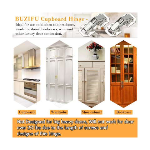 2 Adet Tas Deliksiz Mobilya Dolap Menteşesi