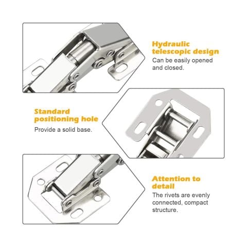 10 Adet Tas Deliksiz Mobilya Dolap Menteşesi