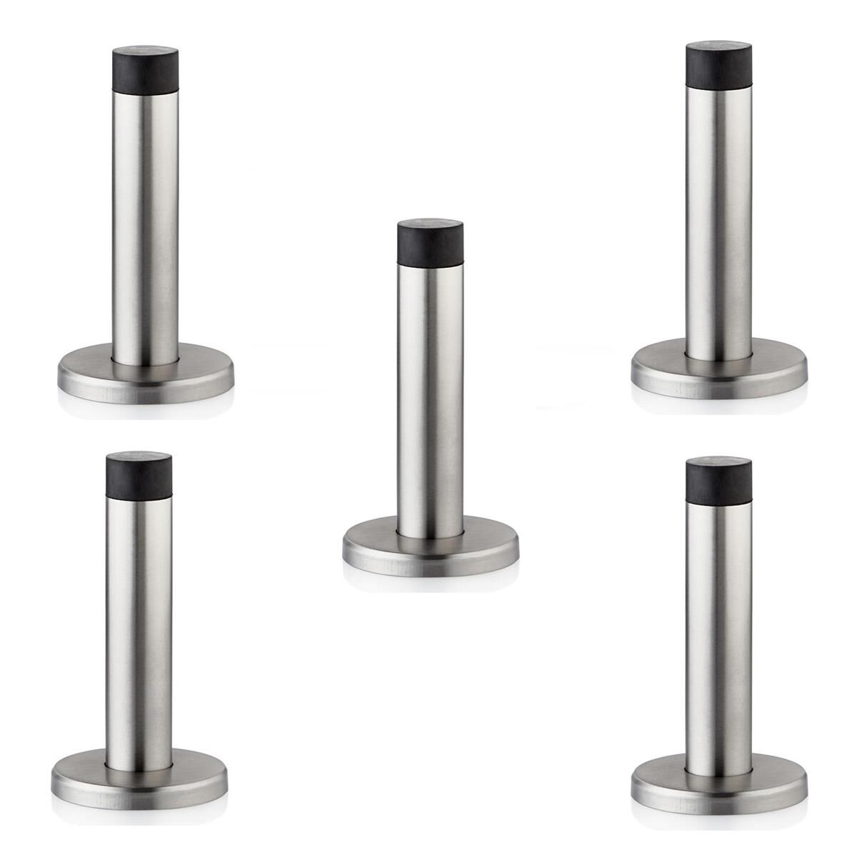 5 Adet Kapı Tamponu Stoper Duvara Monte Paslanmaz İnox 9,5 cm