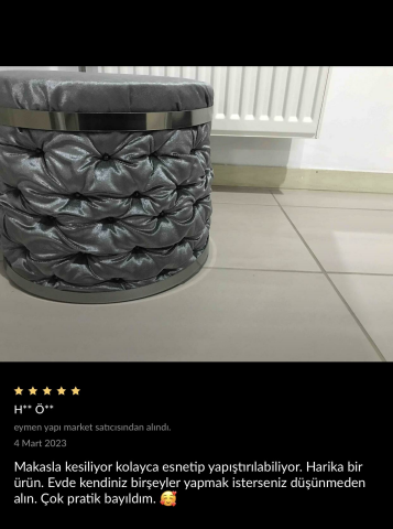 30 mm x 2800 mm Antrasit Sibu Aynalı Pleksi Şerit Mobilya Süsü