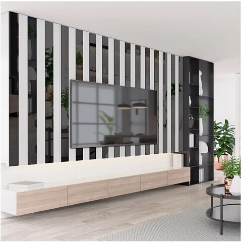 40 mm x 2800 mm Antrasit Sibu Aynalı Pleksi Şerit Mobilya Süsü