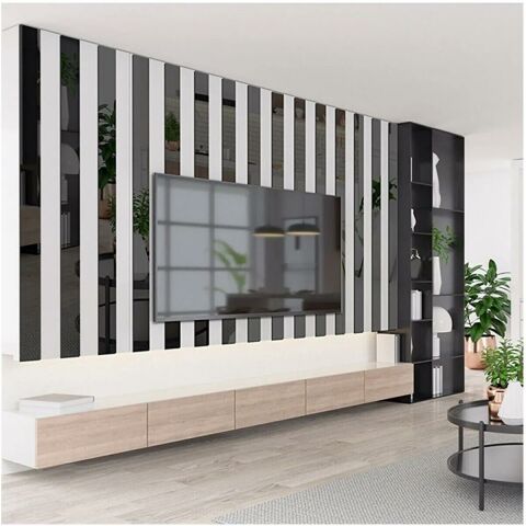 50 mm x 2800 mm Antrasit Sibu Aynalı Pleksi Şerit Mobilya Süsü