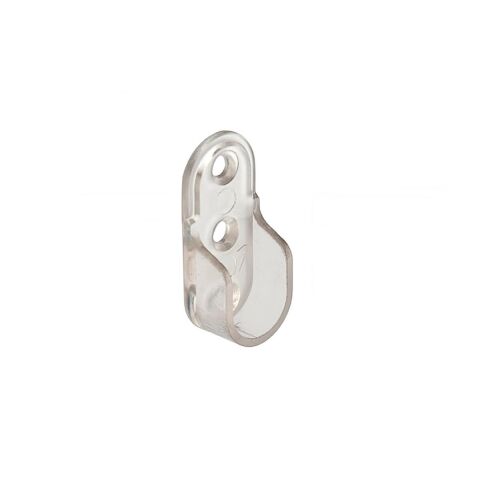 250 Adet Metali Oval Dolap Askı Borusu Flanşı Şeffaf