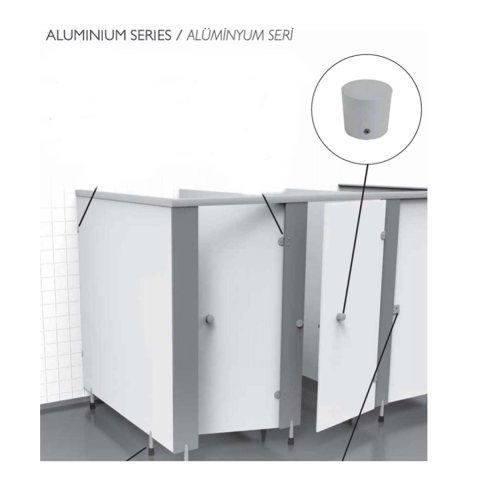 Tempo Islak Hacim Kabin Kapı Tokmağı Kulp 13-18 mm