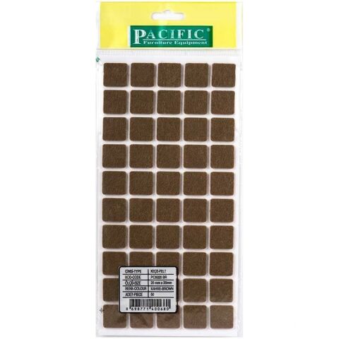 5 Adet Pacific Zemin Koruyucu Yapışkan Kare Keçe 20 mm x 20 mm