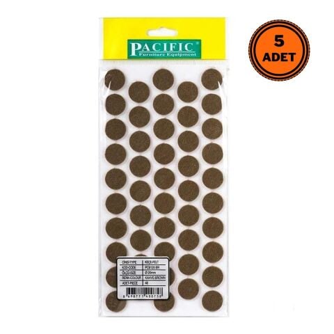5 Adet Pacific Zemin Koruyucu Yapışkan Yuvarlak Keçe 20 mm