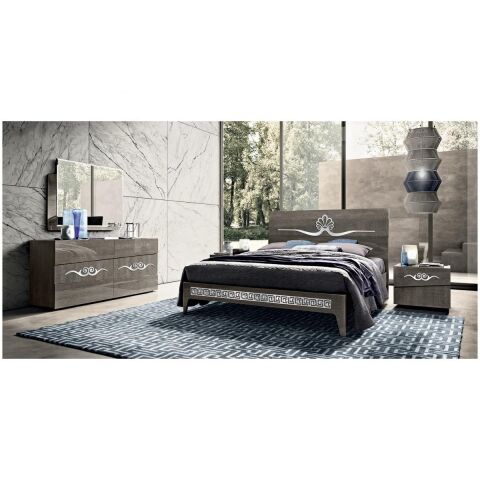 D-13 Gümüş 83 x 5 cm Sibu Aynalı Pleksi Mobilya Dolap Süsü