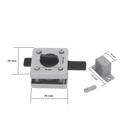 Tempo Islak Hacim Kare Kabin Sürgülü Kapı Kilidi 13-18 mm