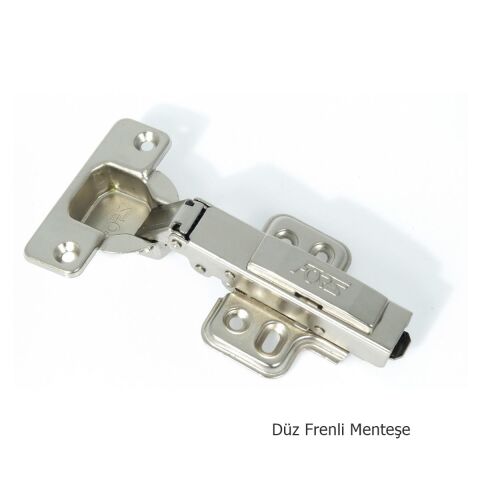 Fors Frenli Pistonlu Yavaş Kapanan Dolap Menteşesi Düz