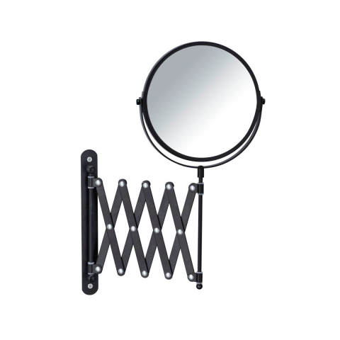 Wenko Mafsallı Kozmetik Makyaj Aynası 3X Zoom Siyah