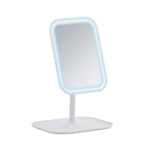 Wenko Ayaklı Masa Üstü Led Makyaj Aynası Beyaz