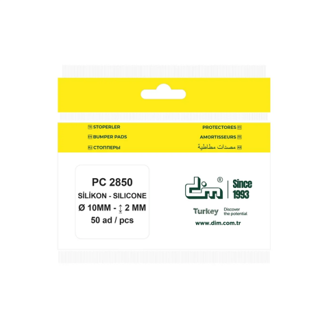 Pacific Silikon Bazlı Ses Kesici Stoper Şeffaf Çap:10 mm